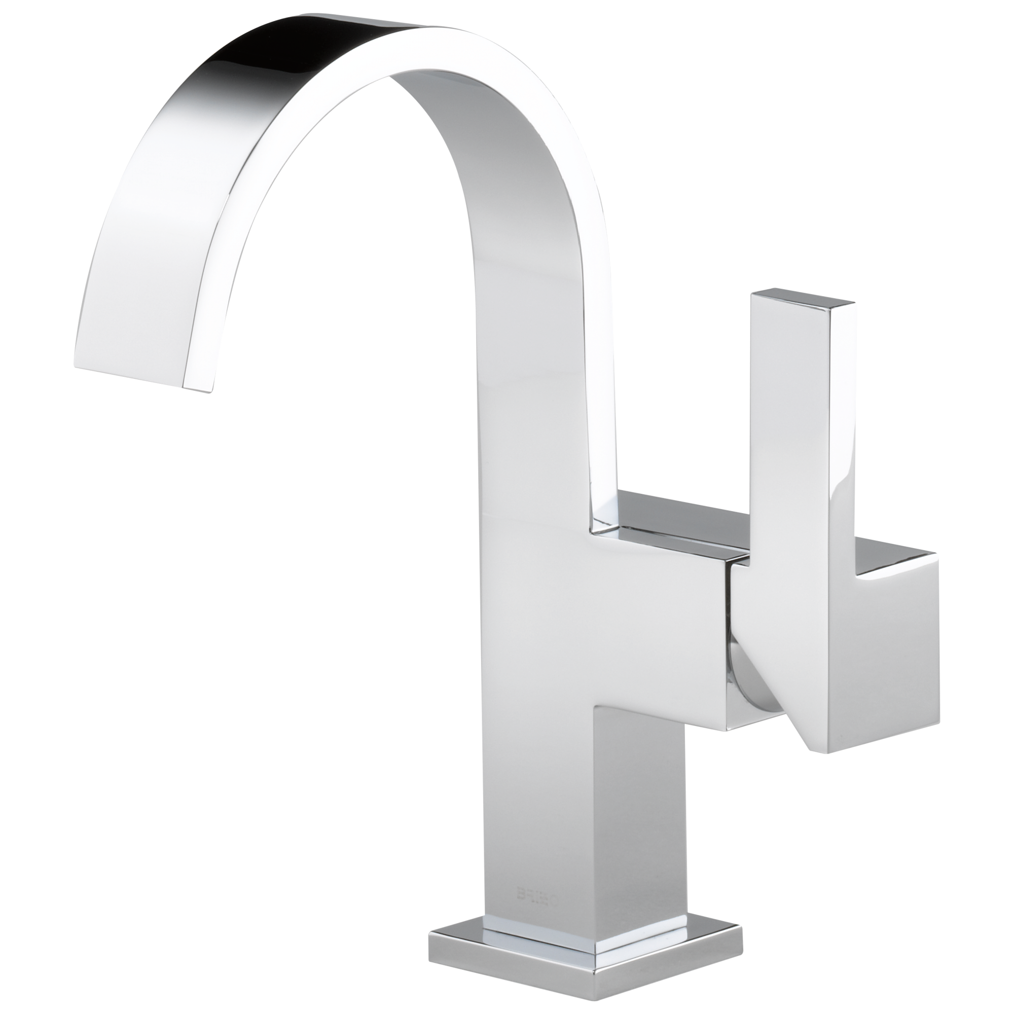chrome lavatory faucet