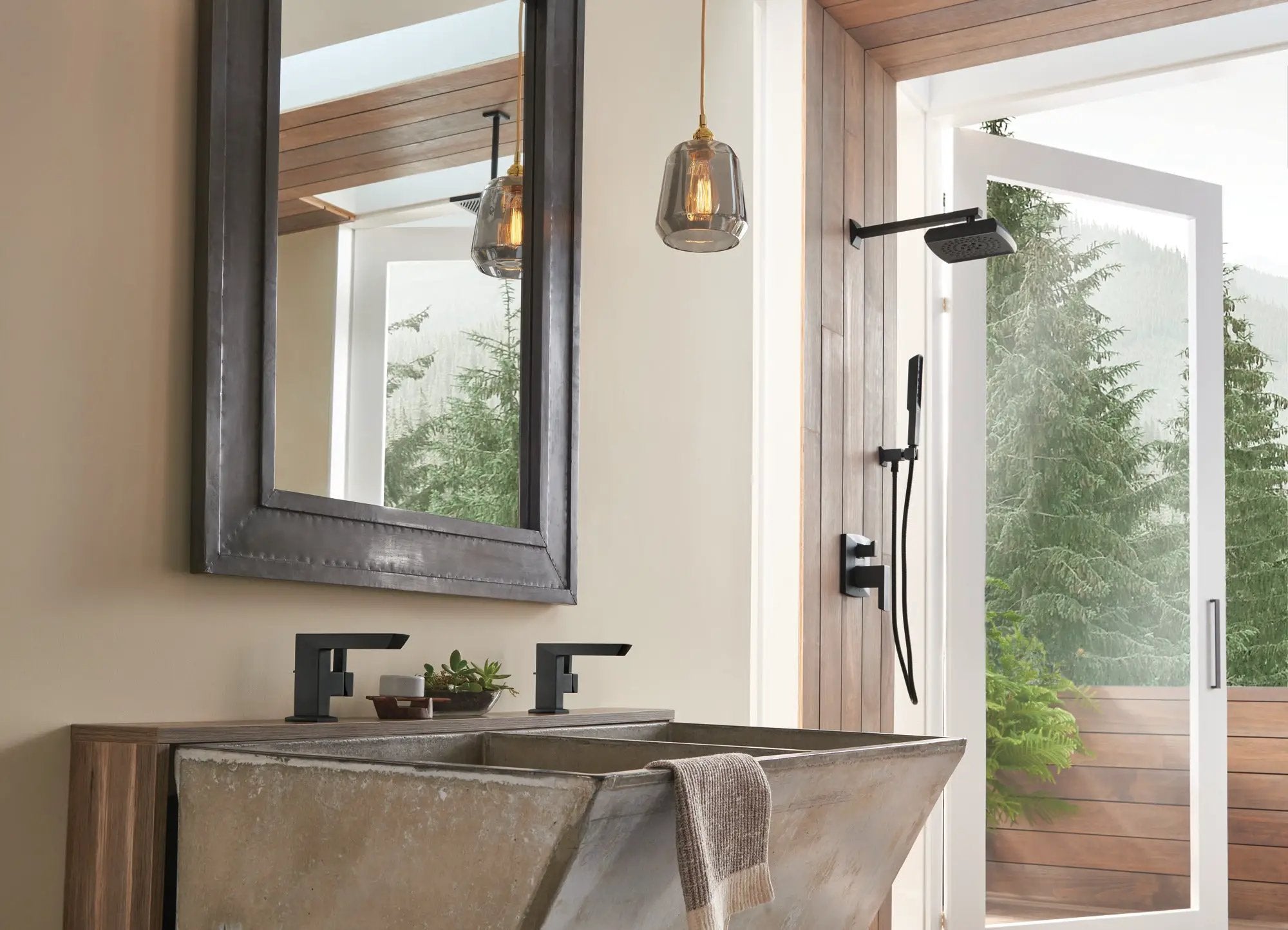 matte black lavatory faucet