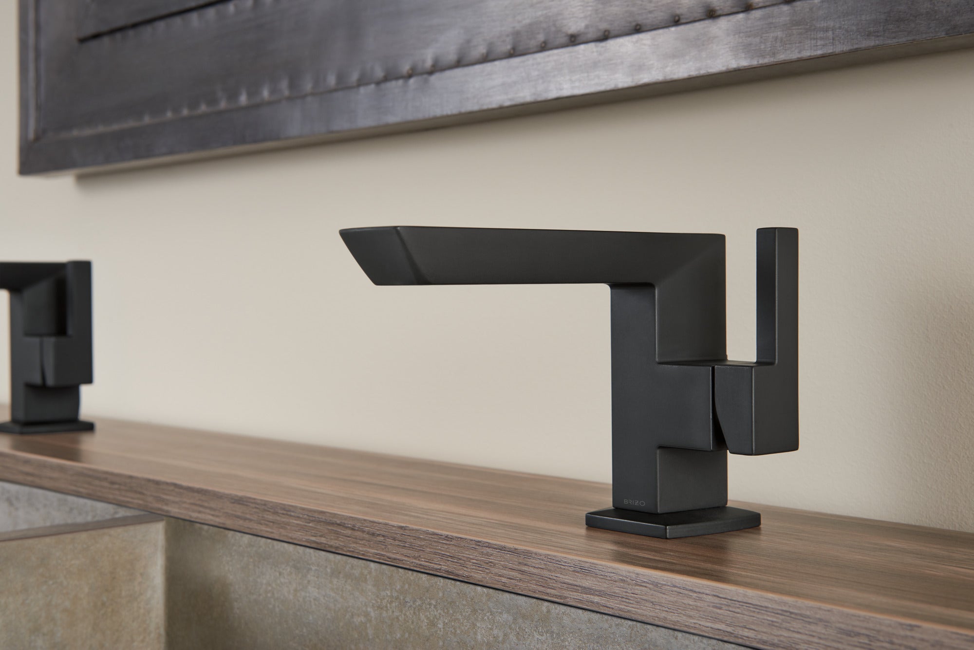 matte black lavatory faucet