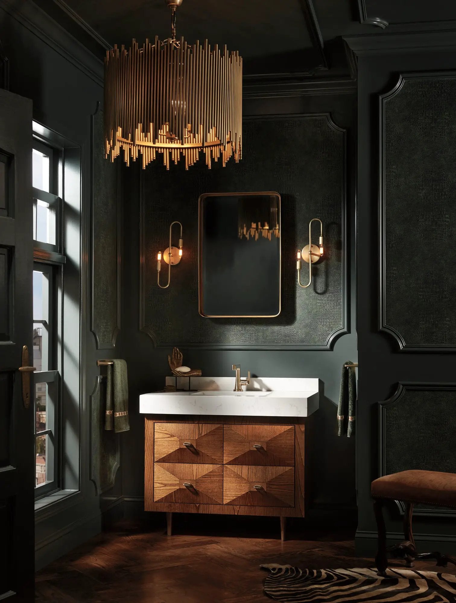 luxe gold drawer knob