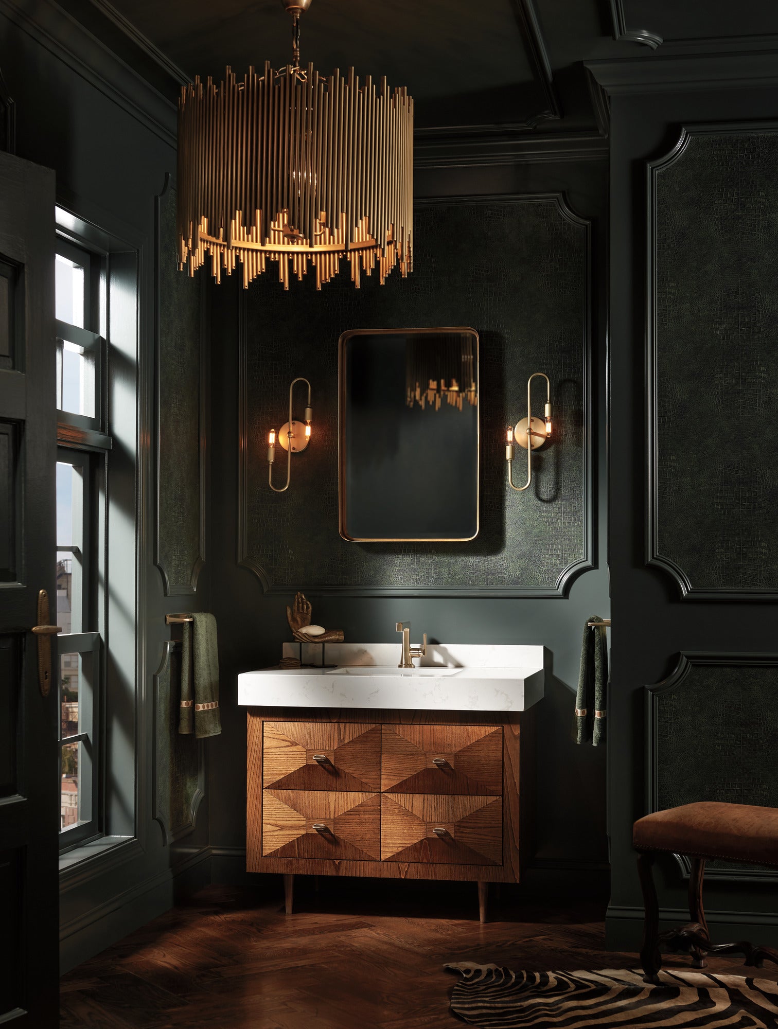 luxe gold drawer knob