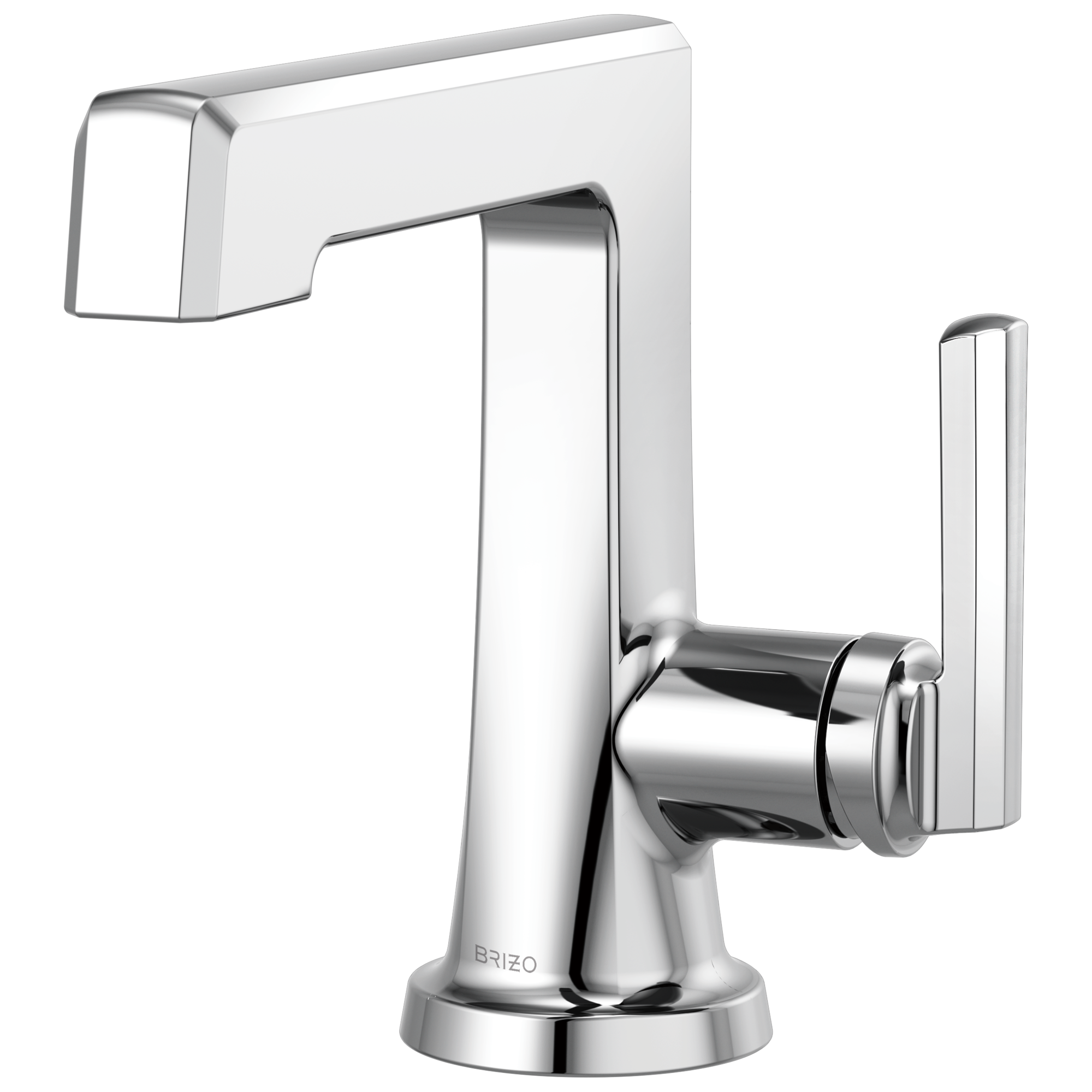 chrome lavatory faucet
