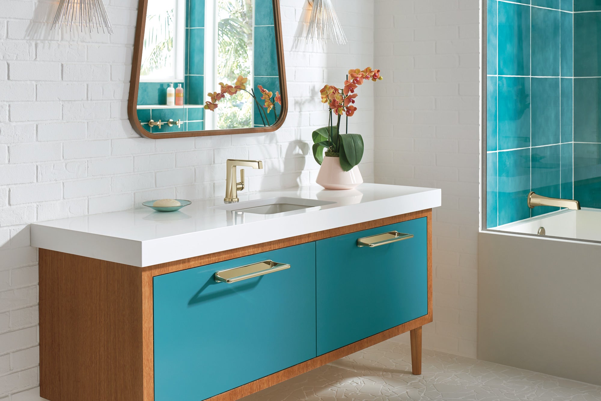 polished nickel towel bar