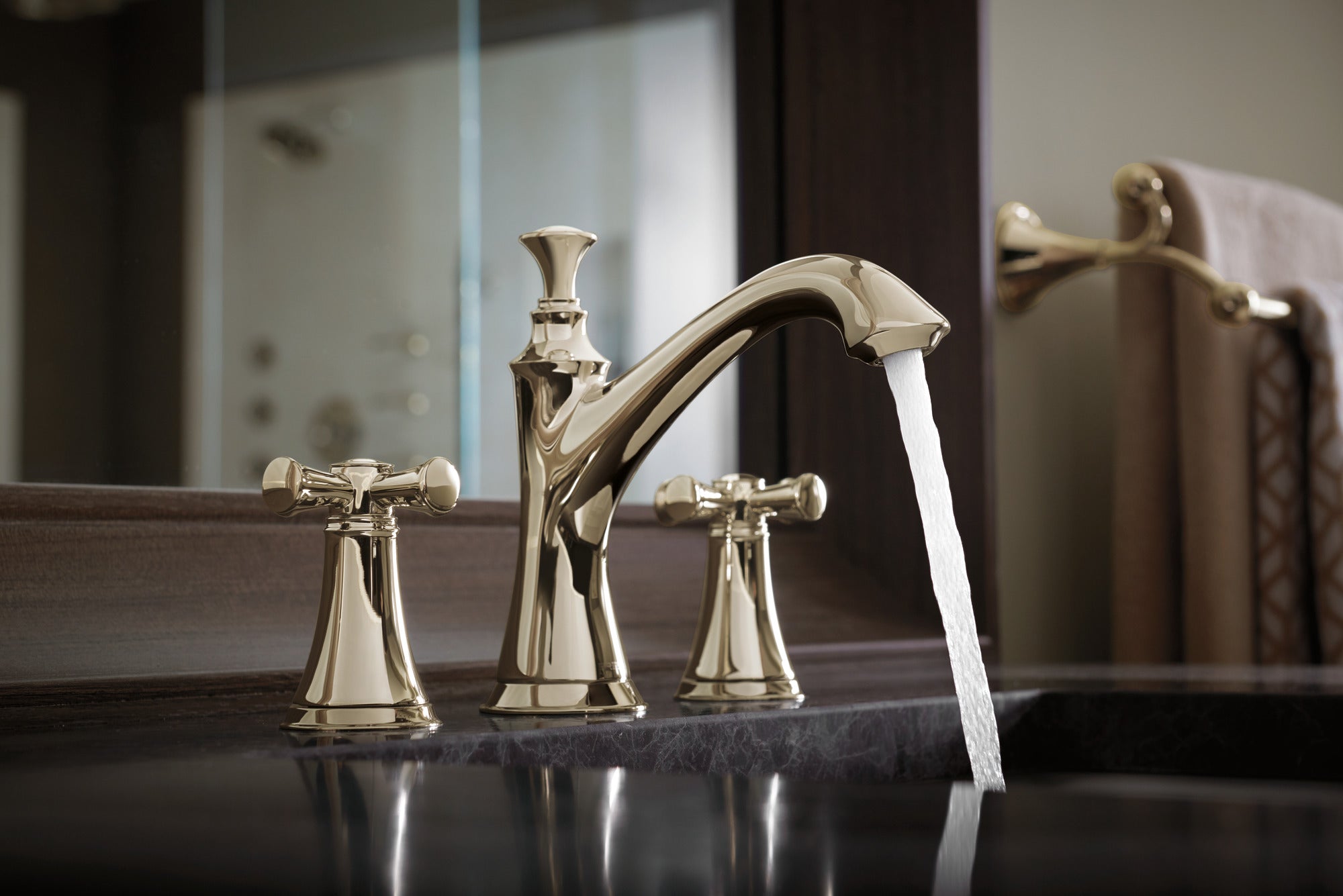 polished nickel handle kit