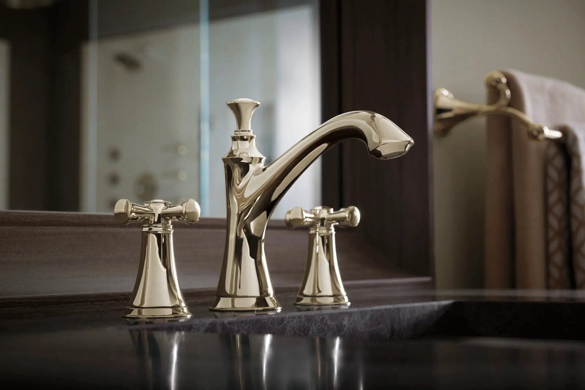 polished nickel handle kit