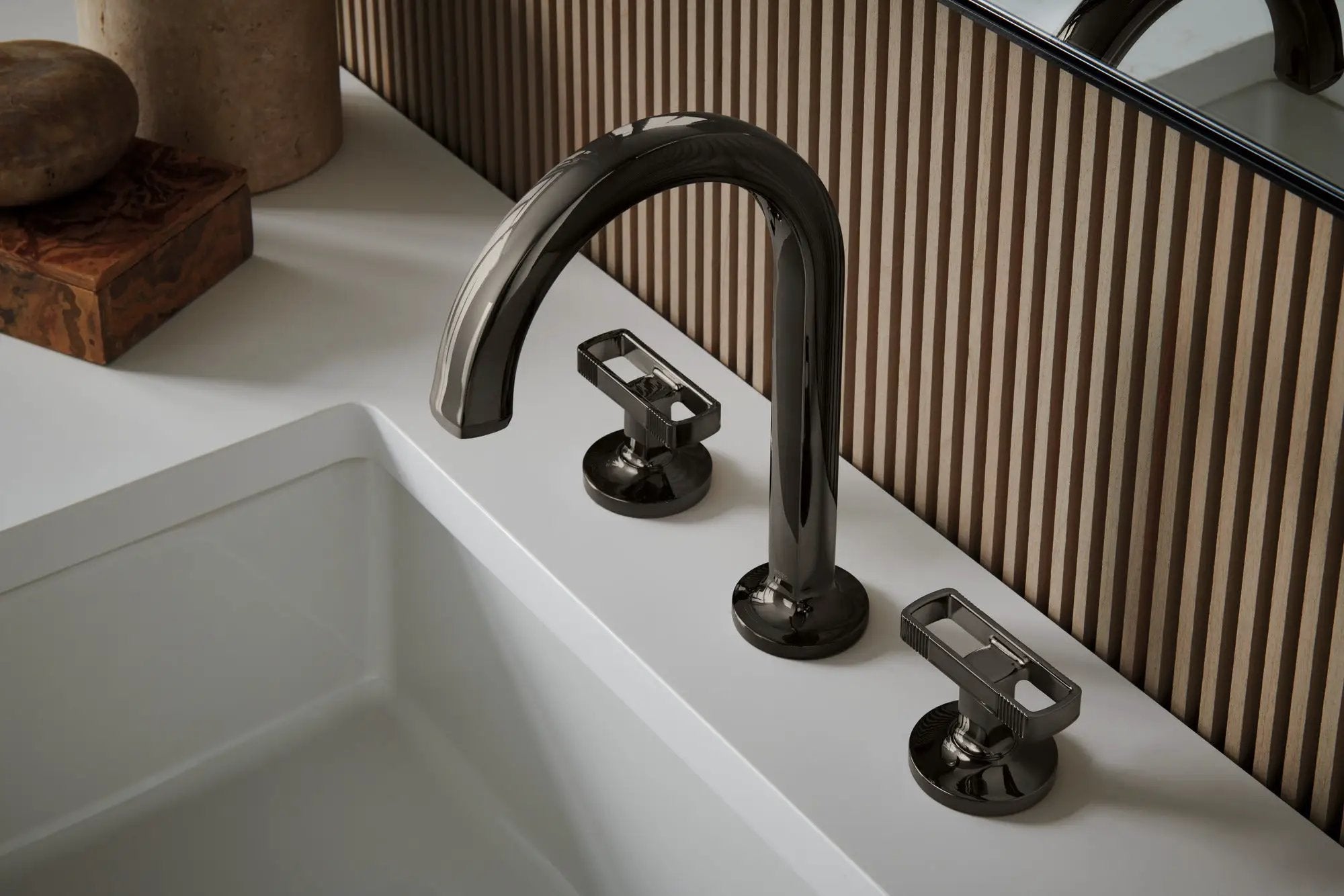 brilliance black onyx lavatory faucet