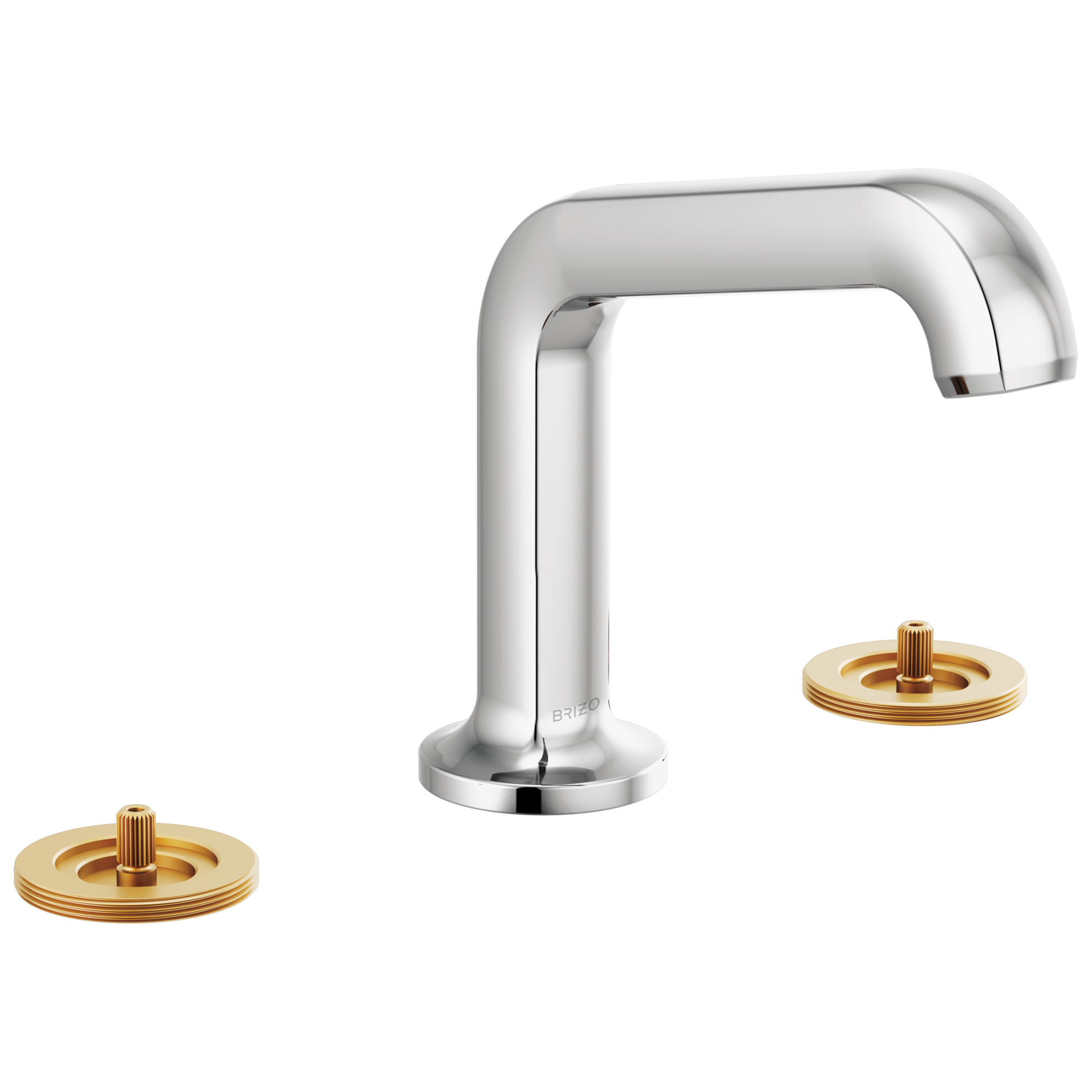 chrome lavatory faucet