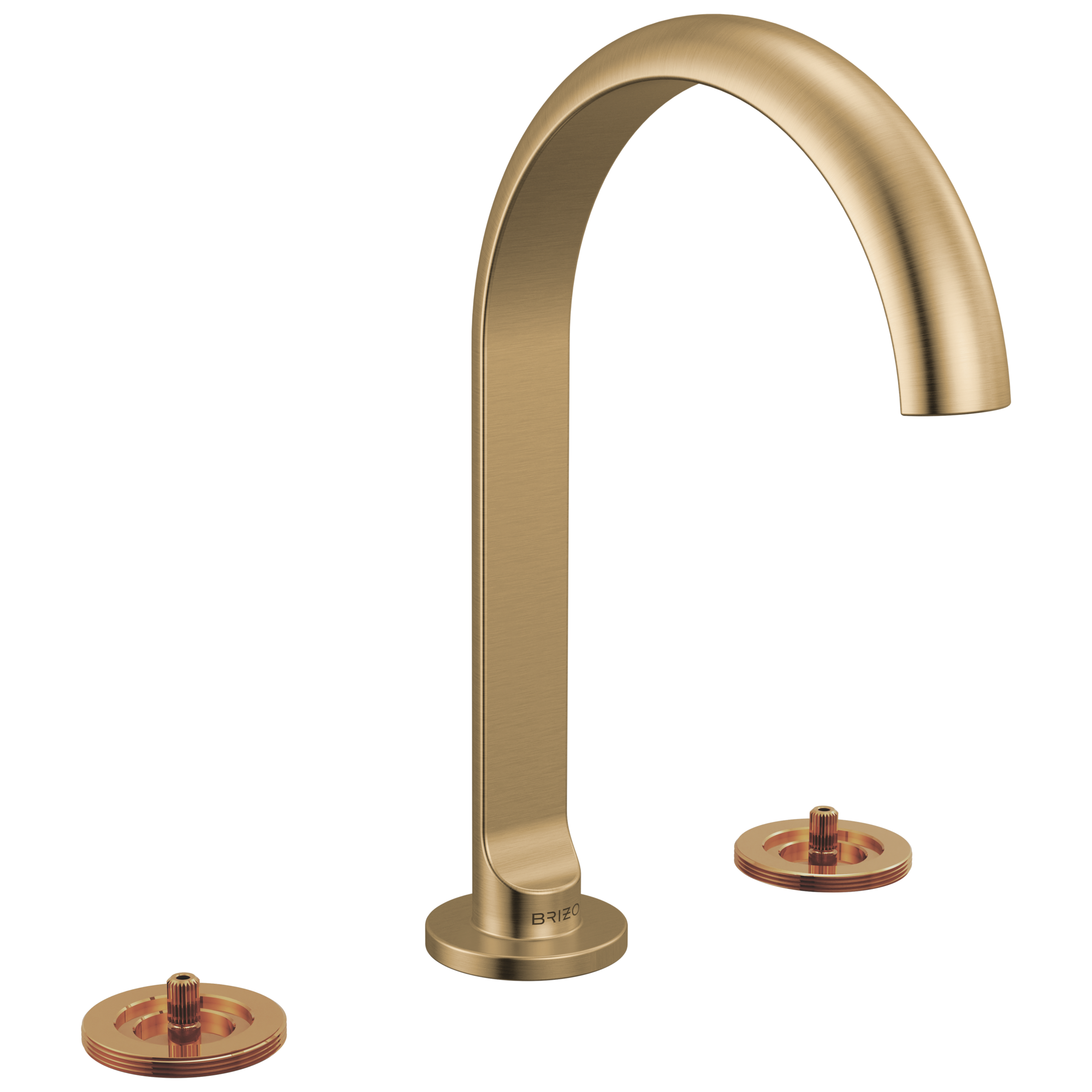 Brizo Roccesco Widespread Lavatory Faucet with Arc Spout - Less Handles