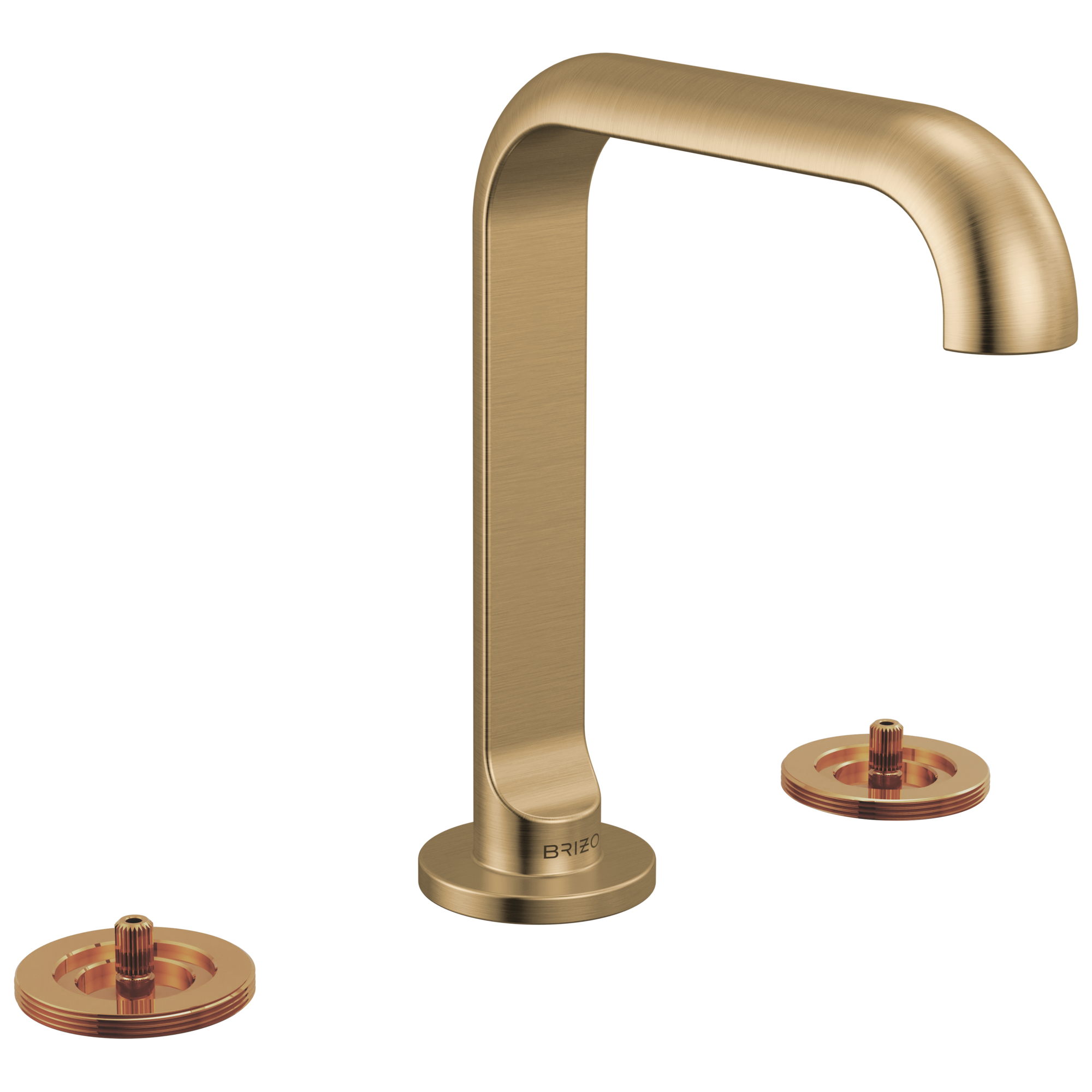 Brizo Roccesco Widespread Lavatory Faucet with Square Spout - Less Handles