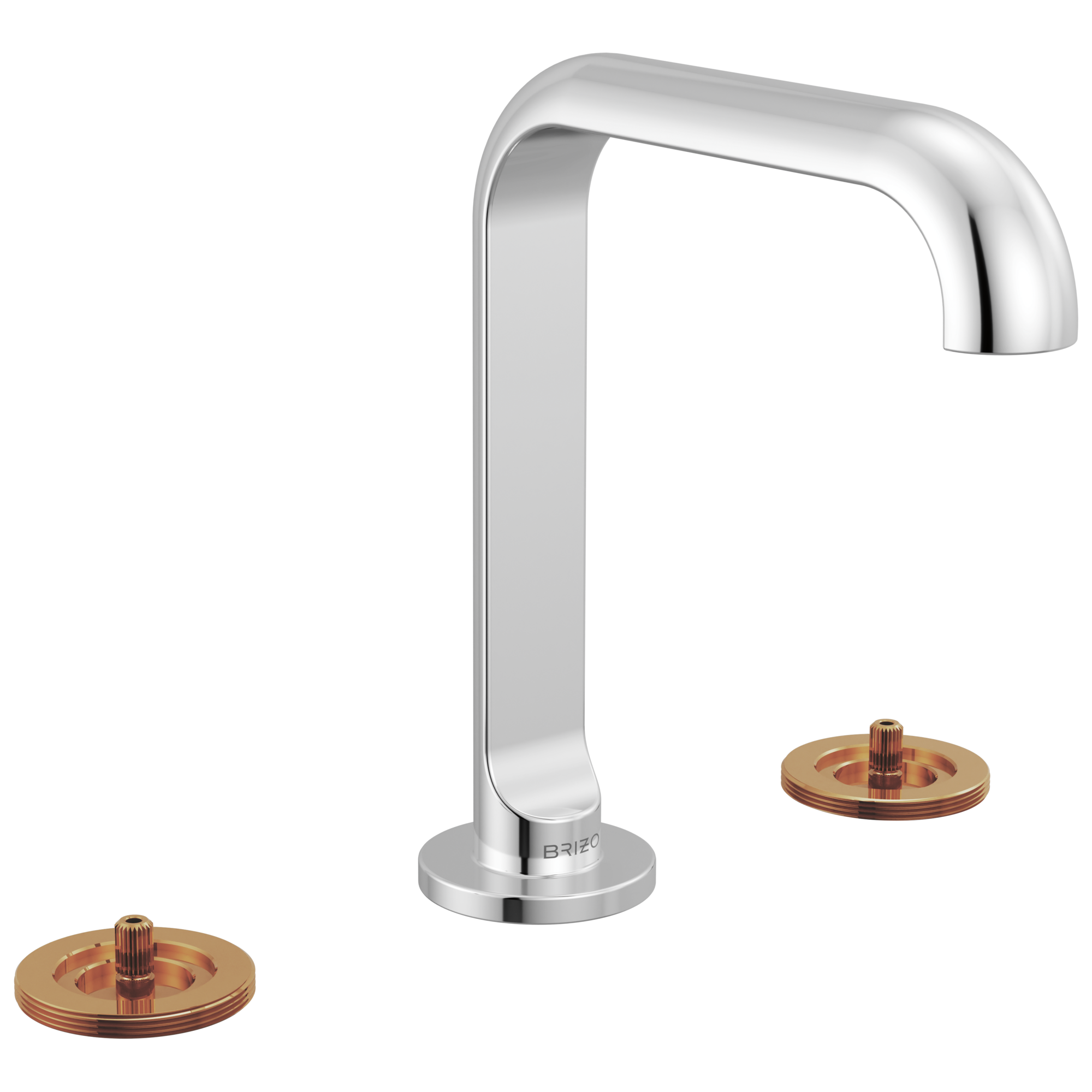 chrome bathroom faucet