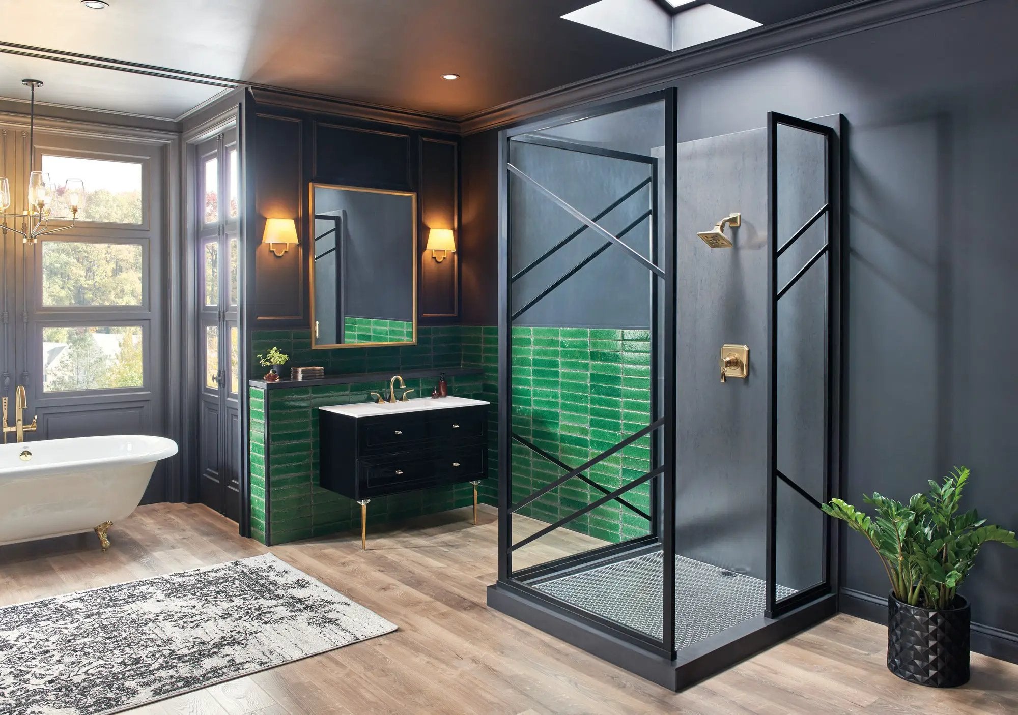 luxe gold tub filler