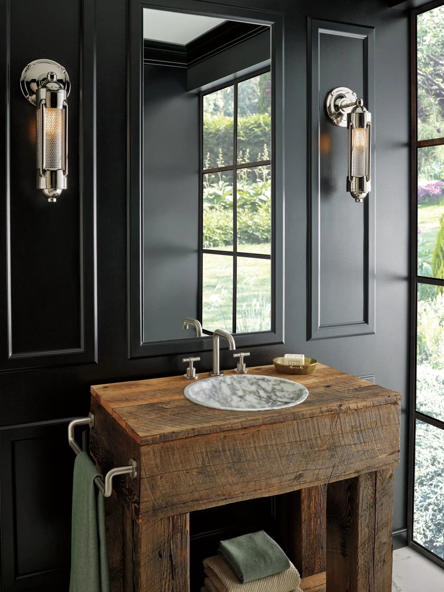luxe nickel lavatory faucet