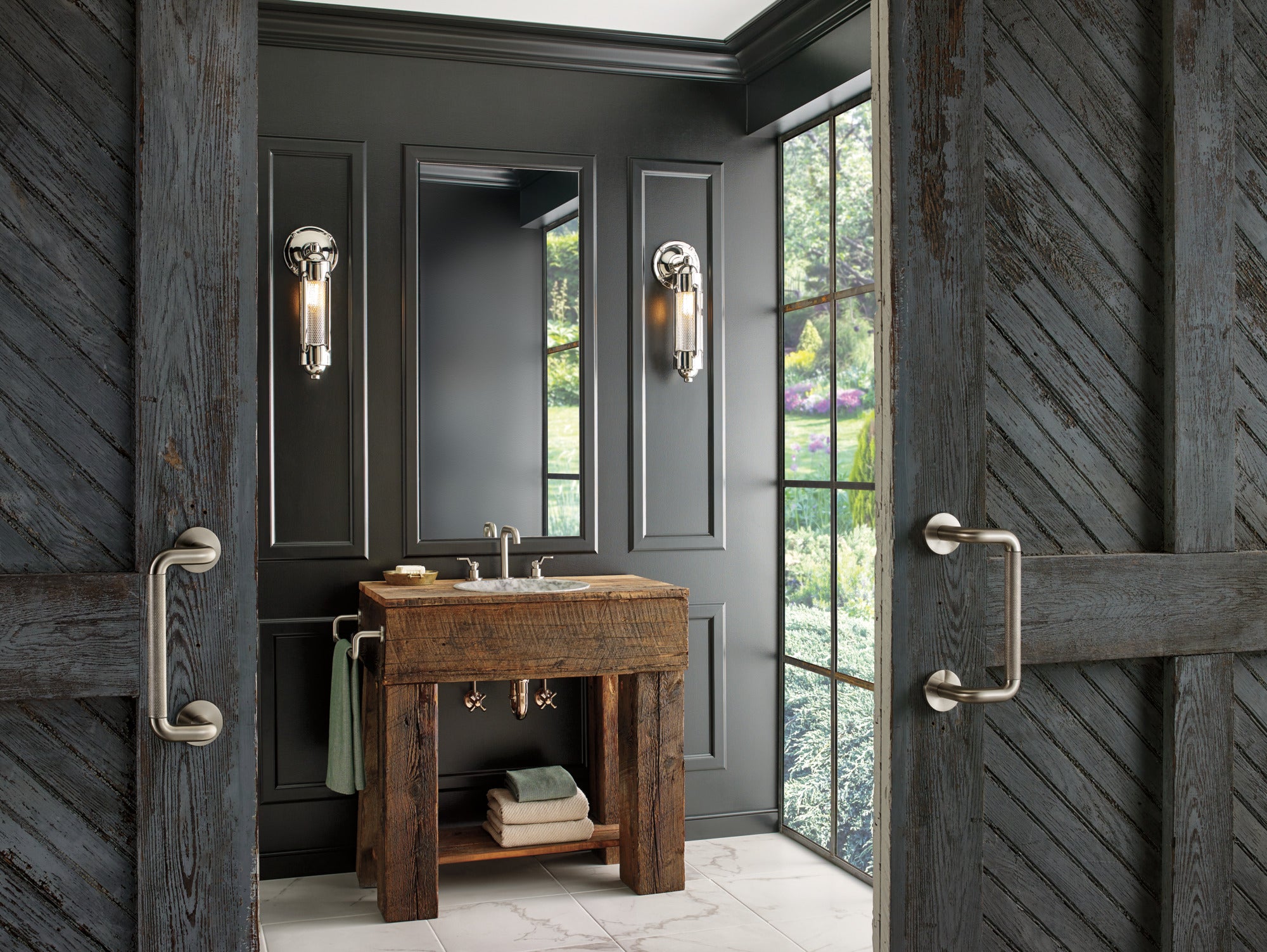 luxe nickel handle kit