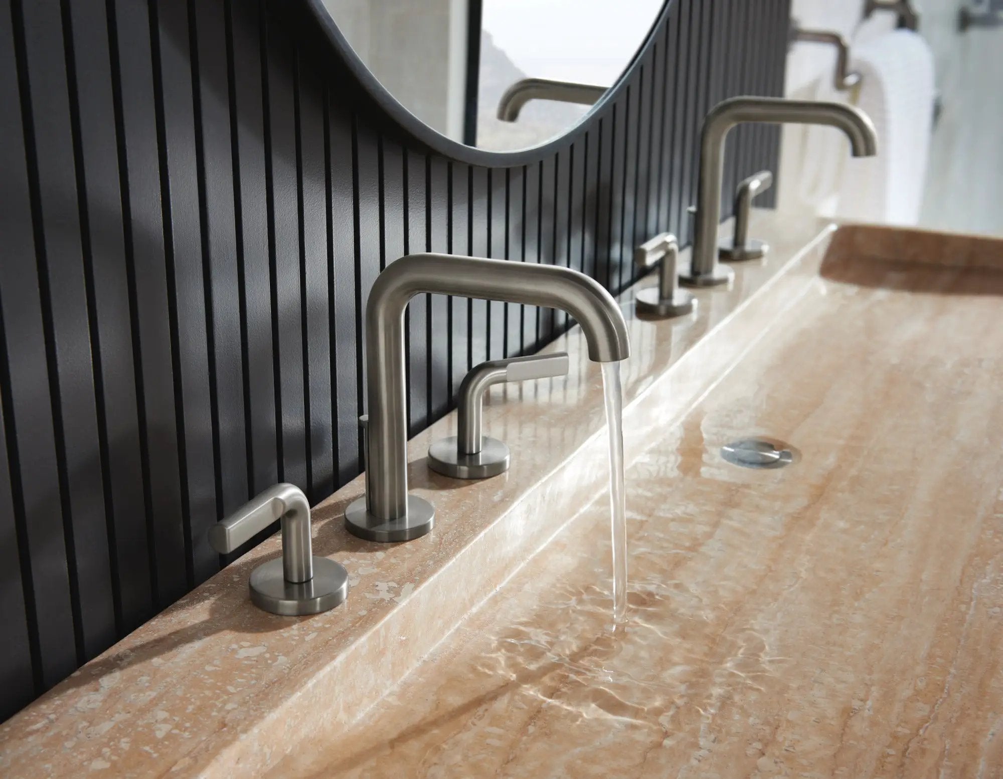 luxe steel lavatory faucet