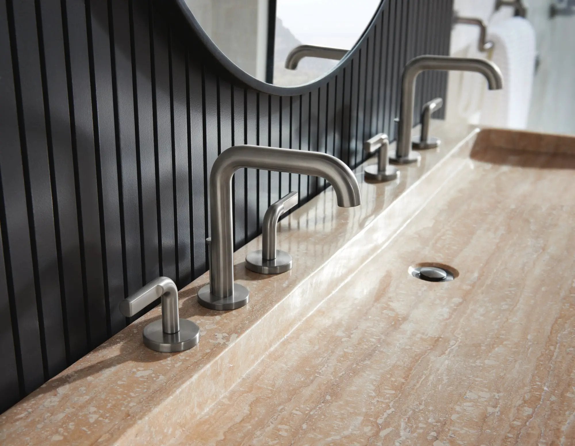 luxe steel lavatory faucet