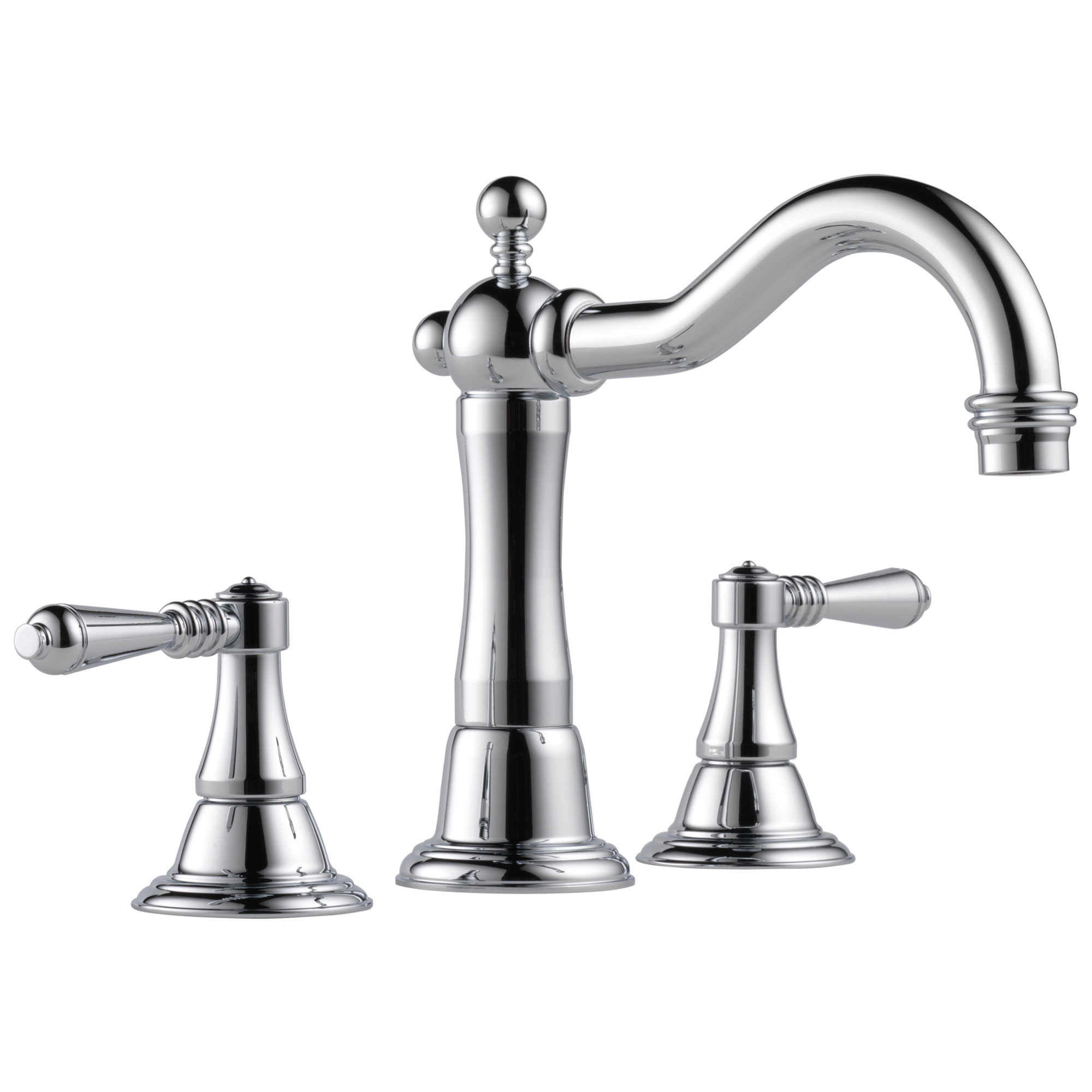 chrome lavatory faucet