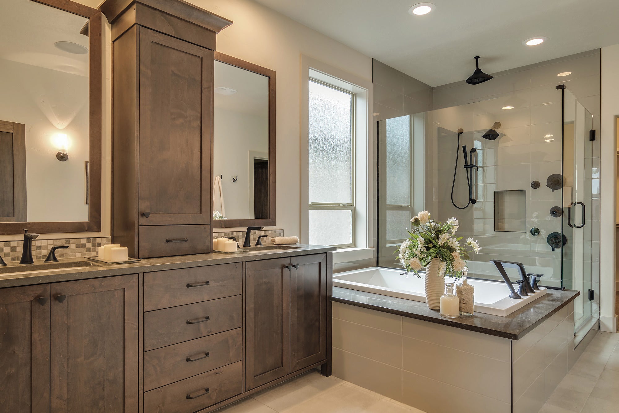 matte black shower arm and flange