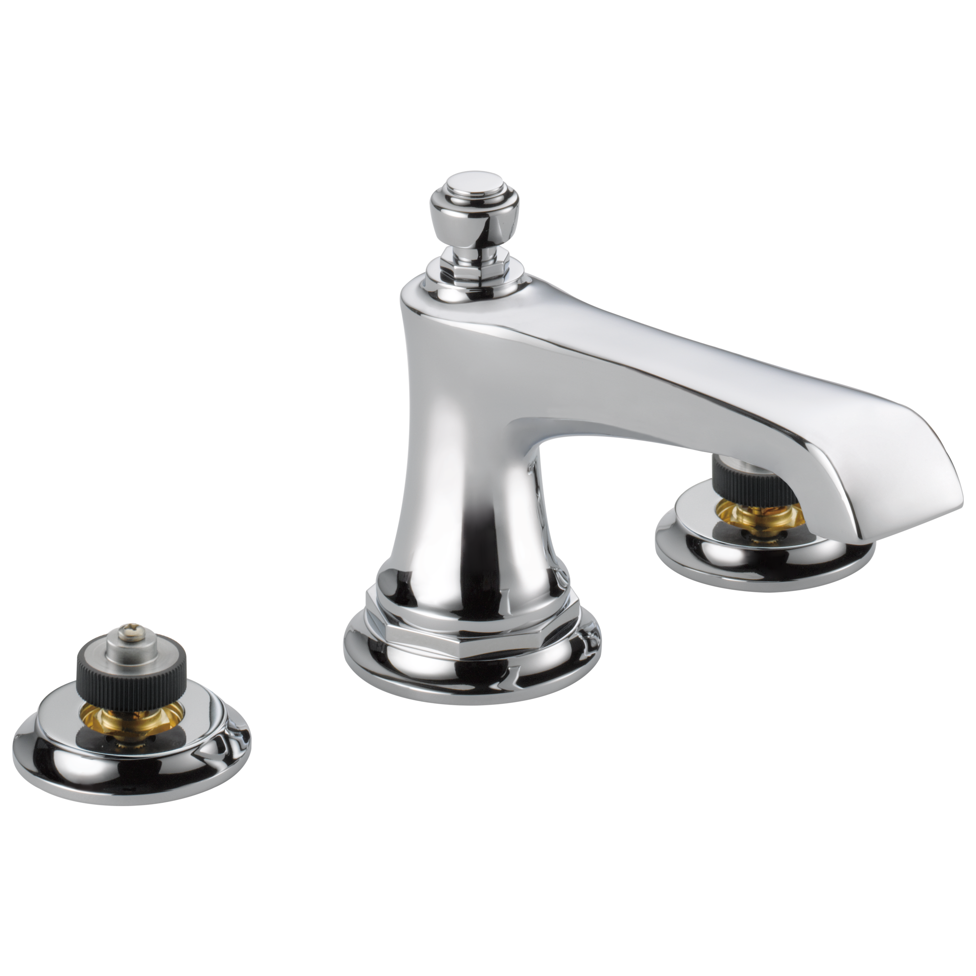 chrome lavatory faucet