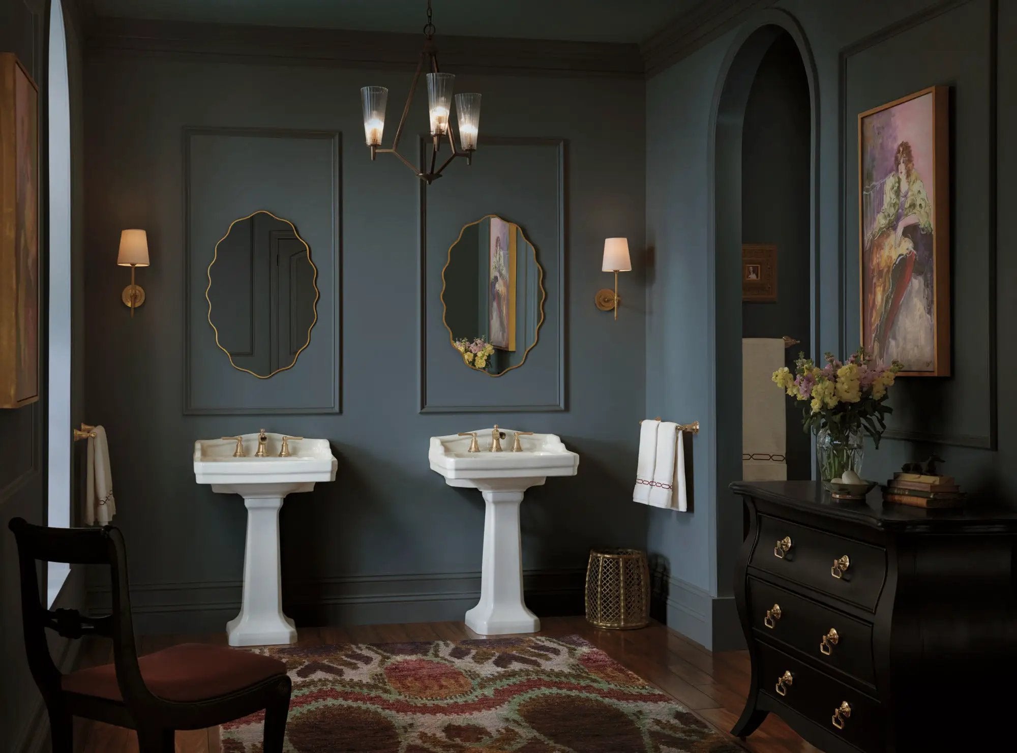 luxe gold towel bar