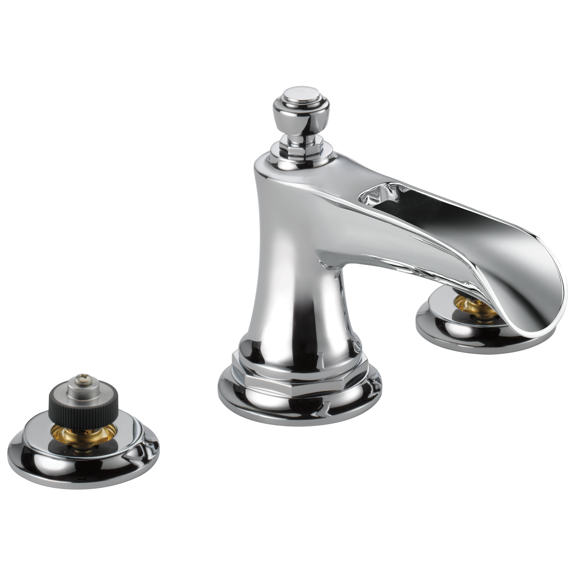 chrome lavatory faucet