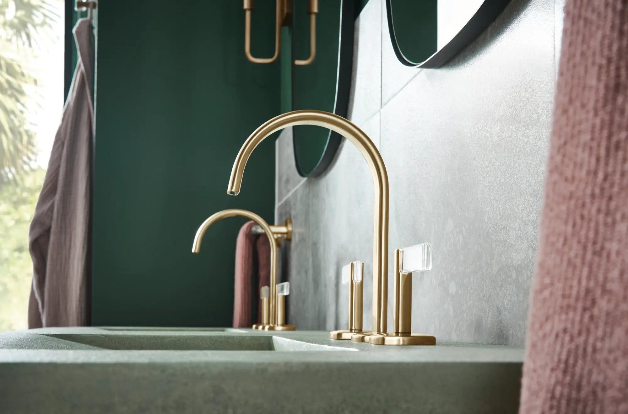 luxe gold / clear acrylic handle kit