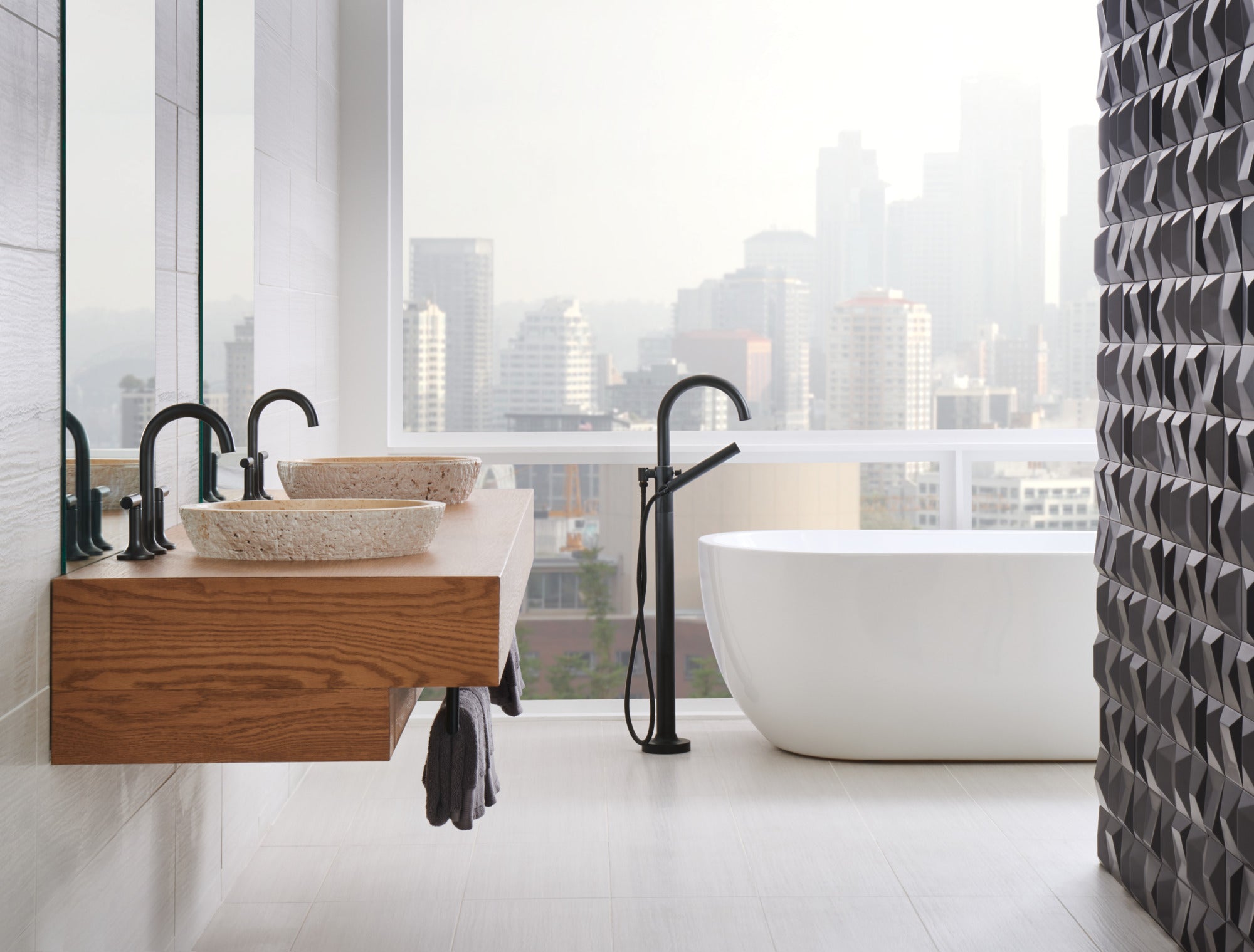 matte black lever handle