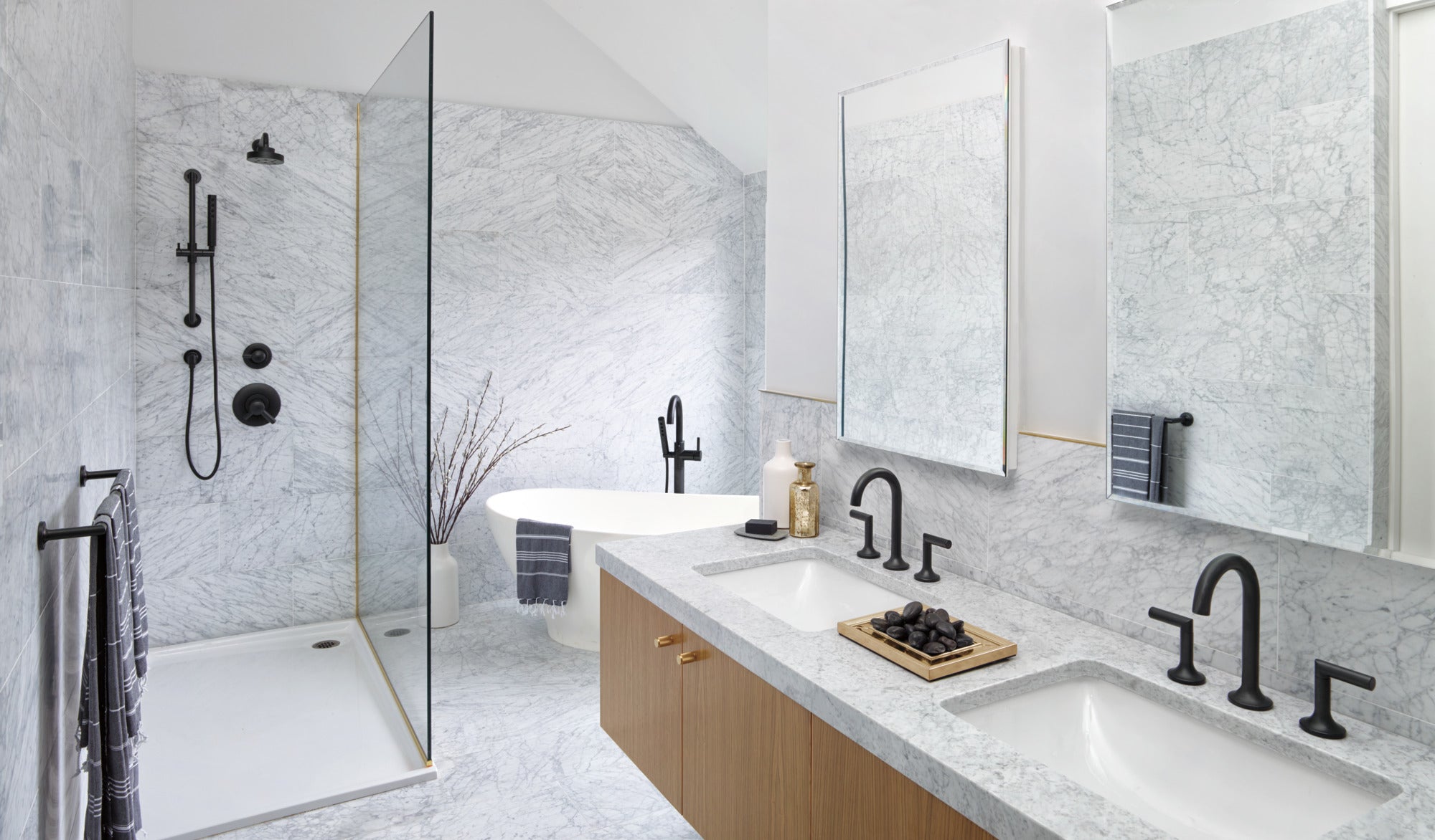 matte black diverter trim