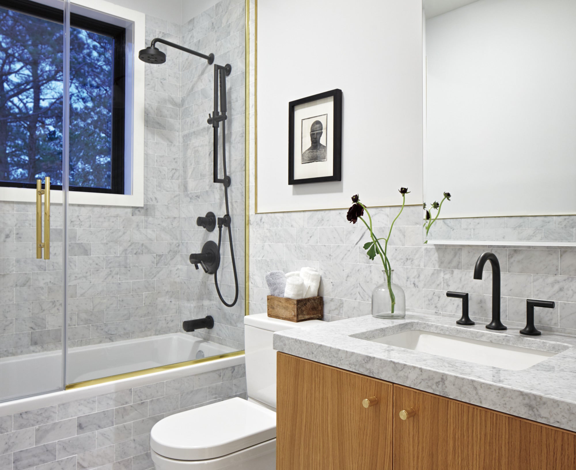 matte black diverter trim