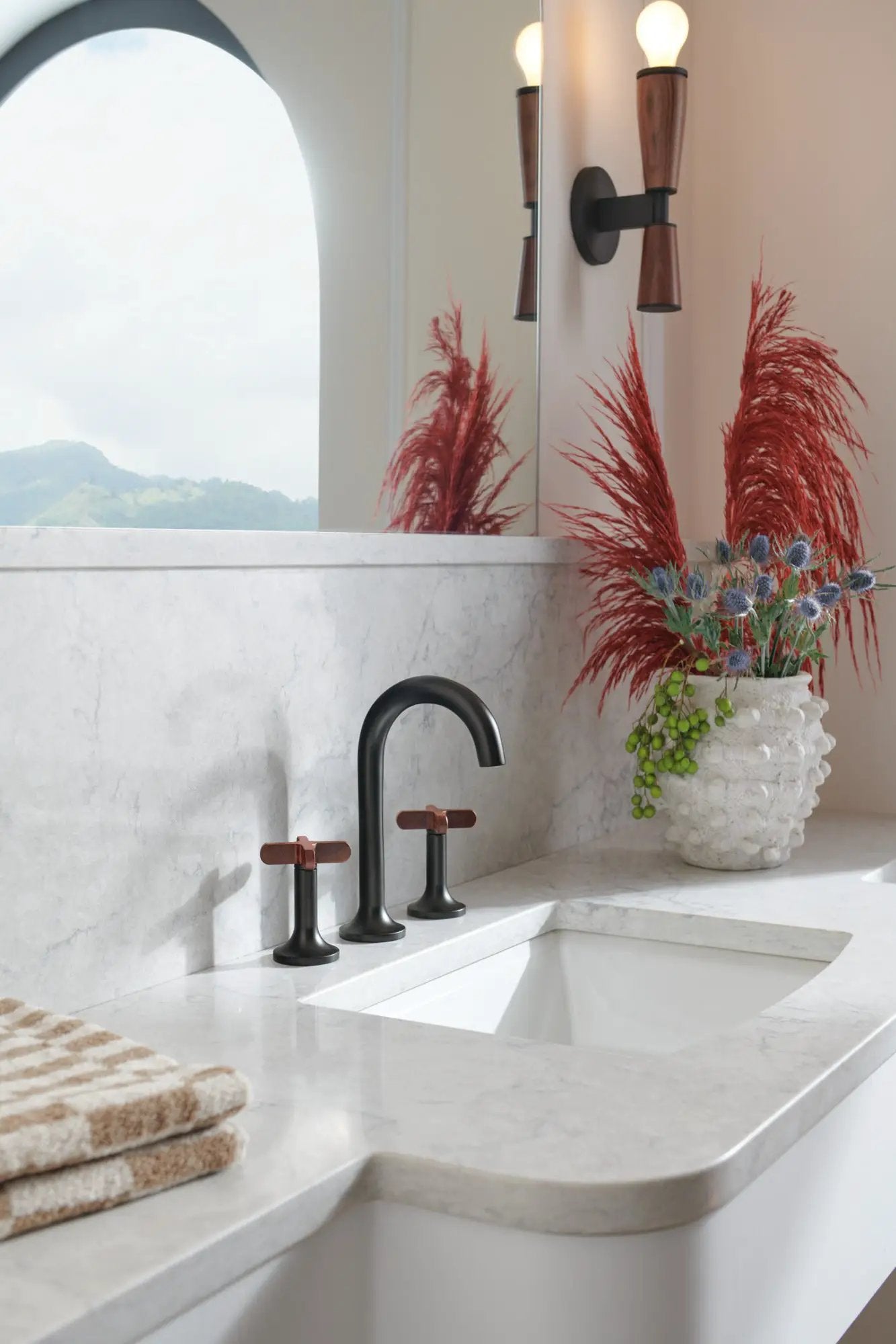 matte black lavatory faucet