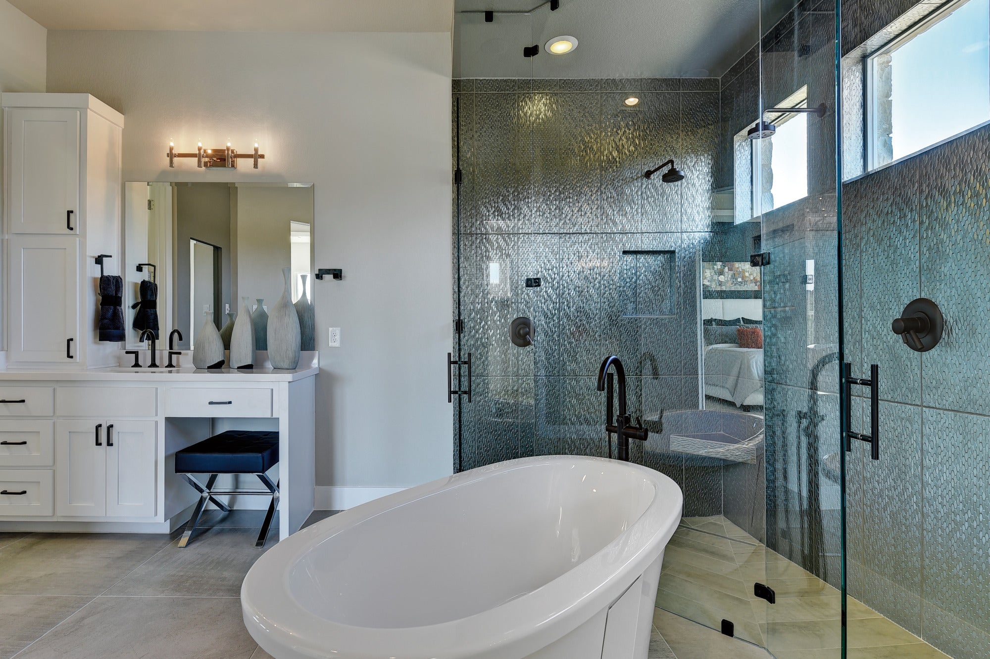 matte black shower arm and flange