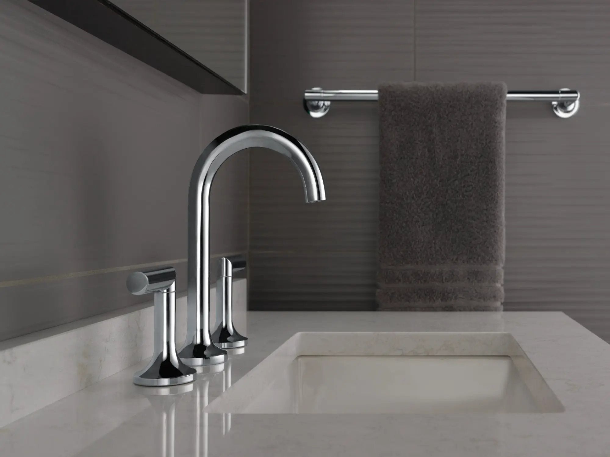 chrome lever handle