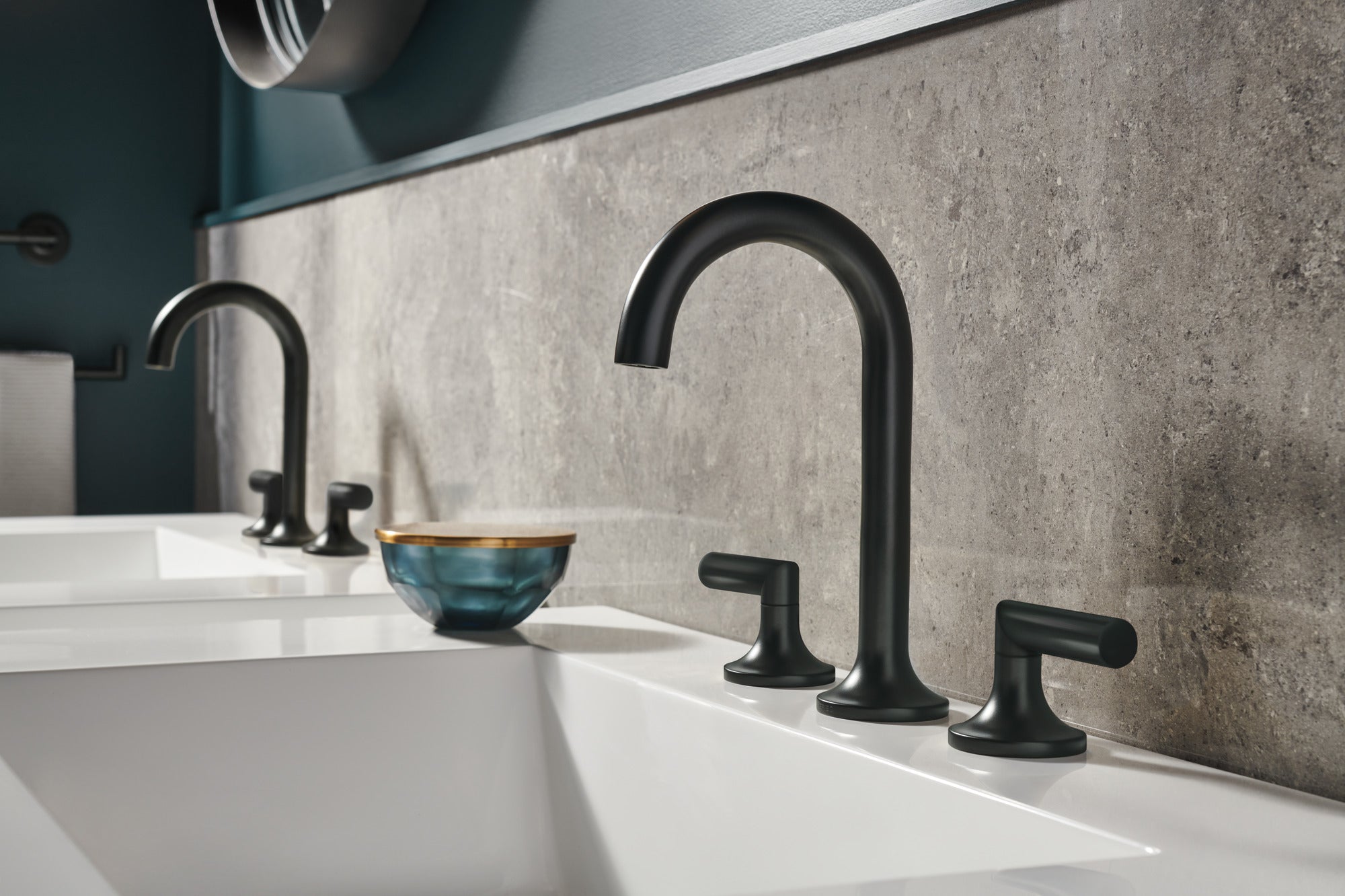 matte black lever handle