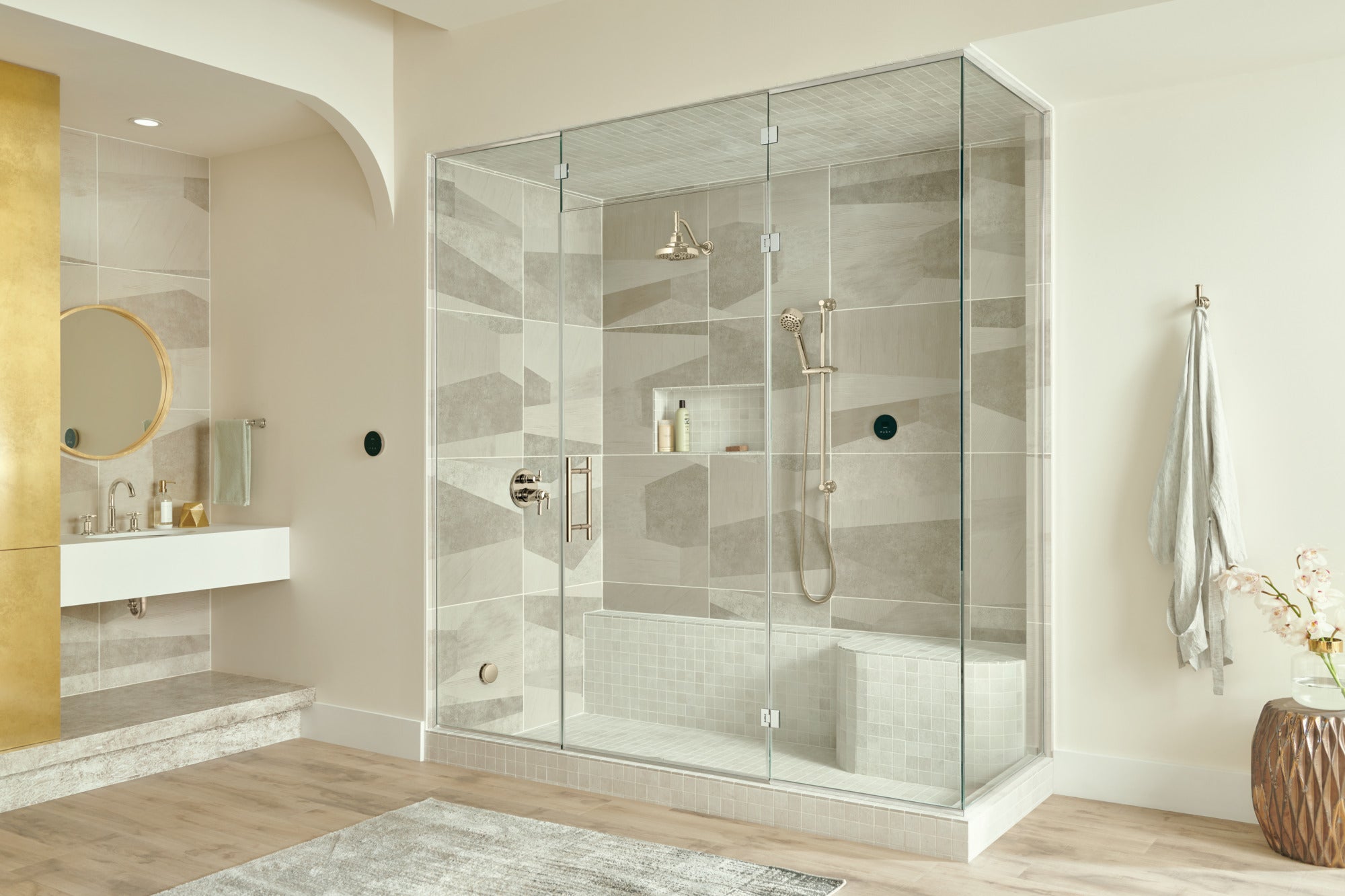 lumicoat polished nickel steam set