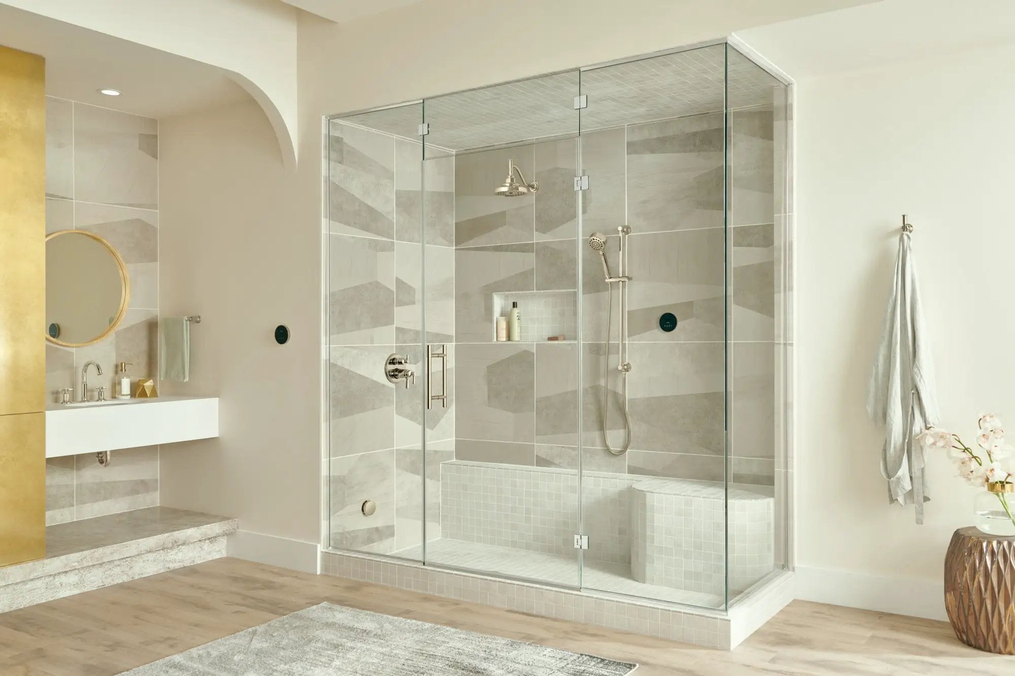 lumicoat polished nickel steam set