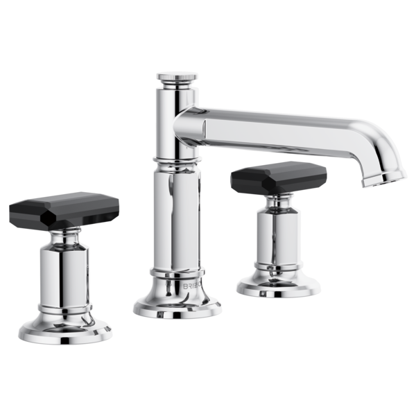 chrome lavatory faucet
