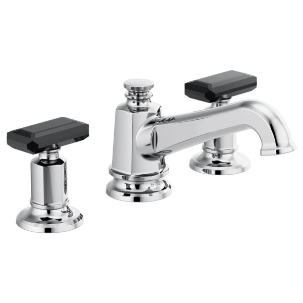 chrome lavatory faucet
