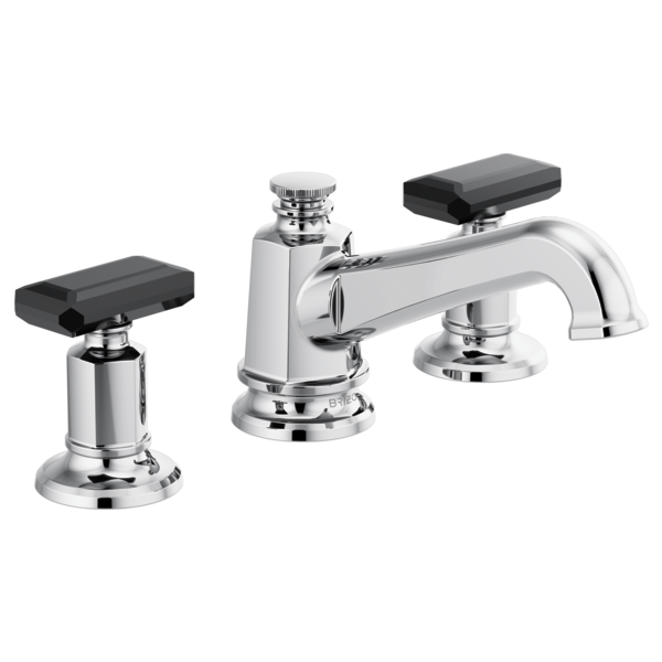 chrome lavatory faucet
