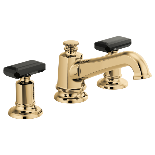 polished gold lavatory faucet