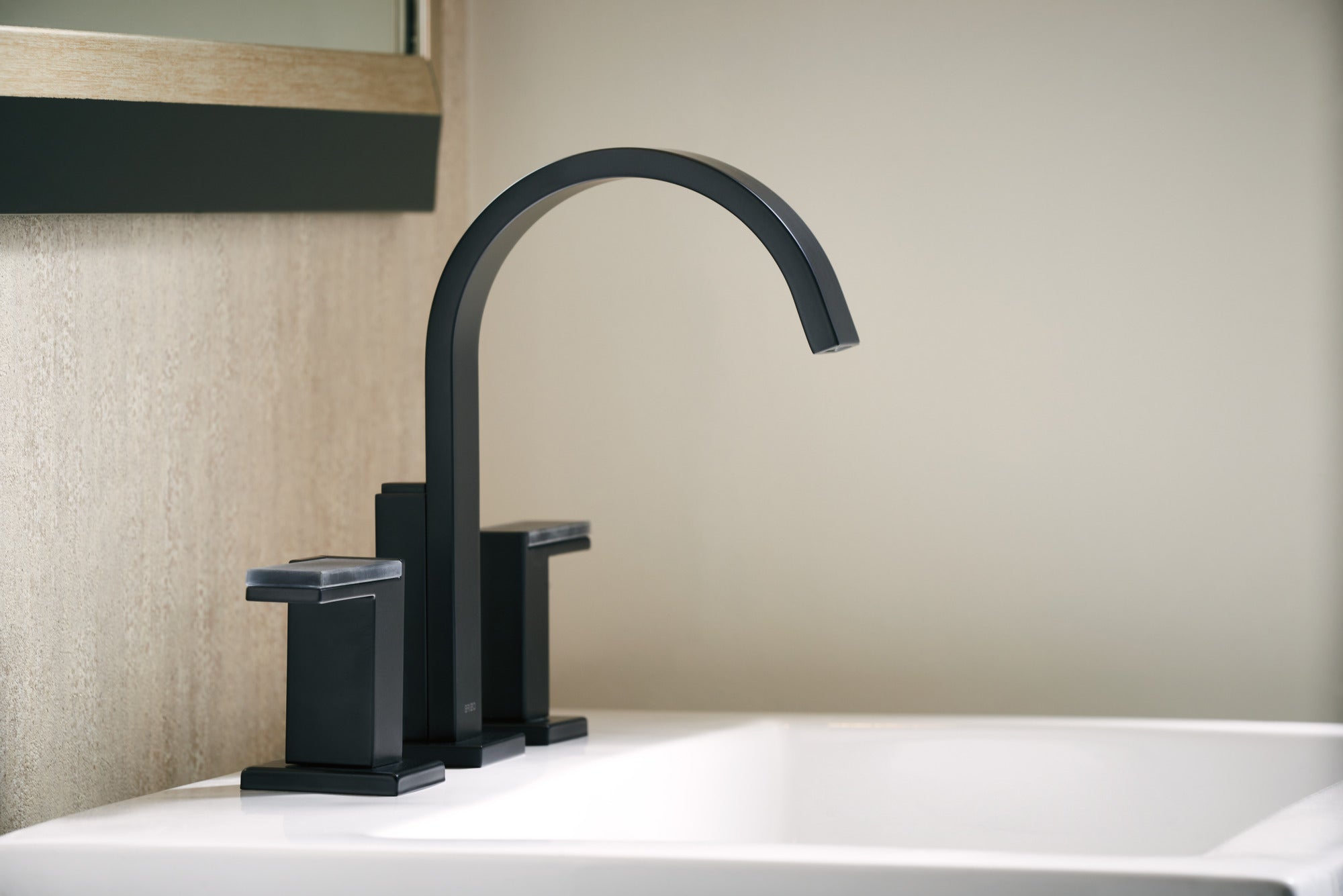 matte black lavatory faucet