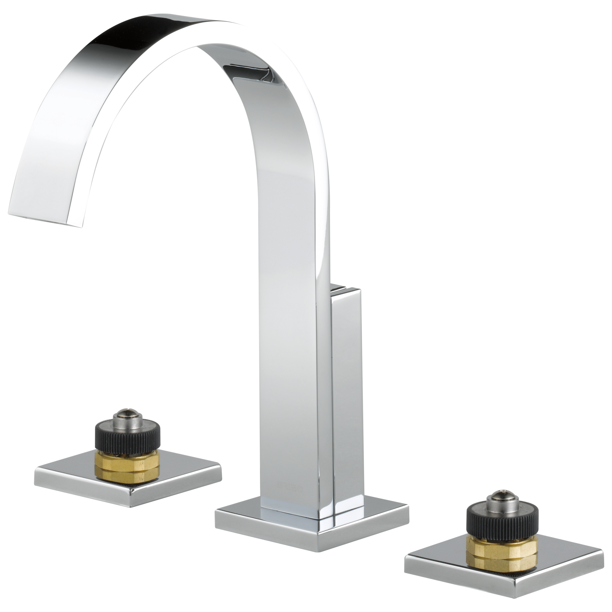 chrome lavatory faucet