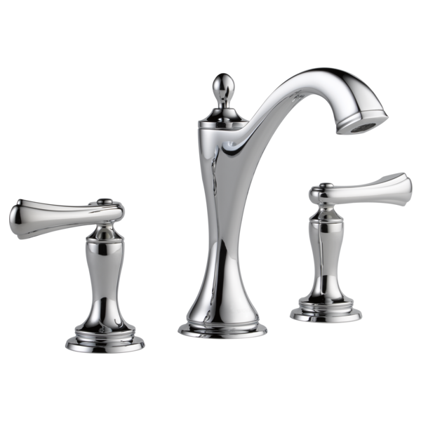 chrome lavatory faucet