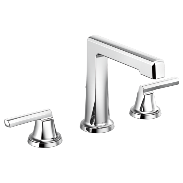 chrome lavatory faucet