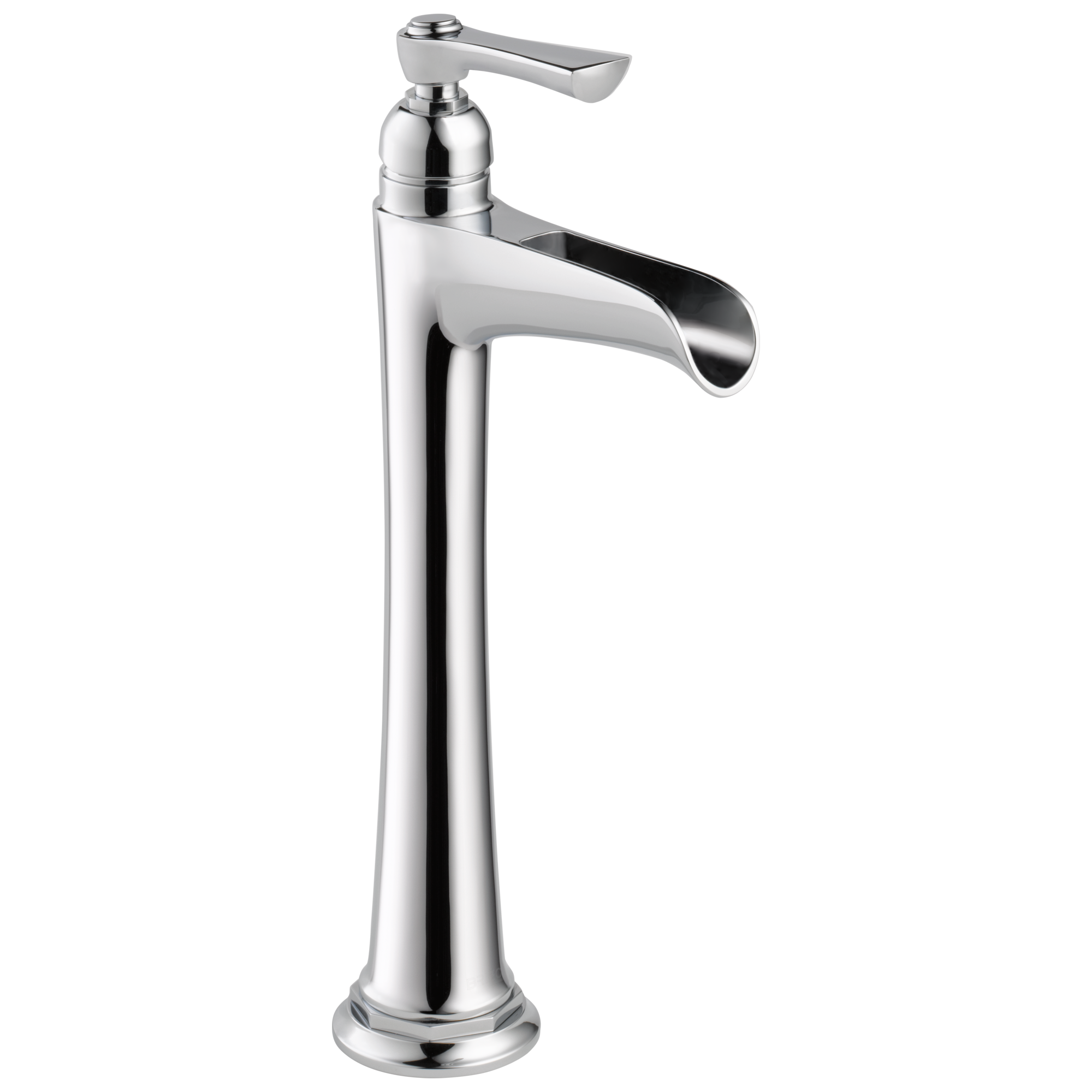 chrome lavatory faucet