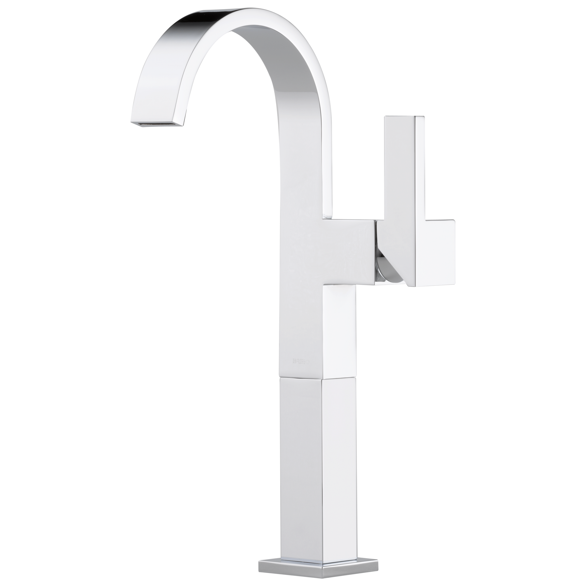 chrome lavatory faucet