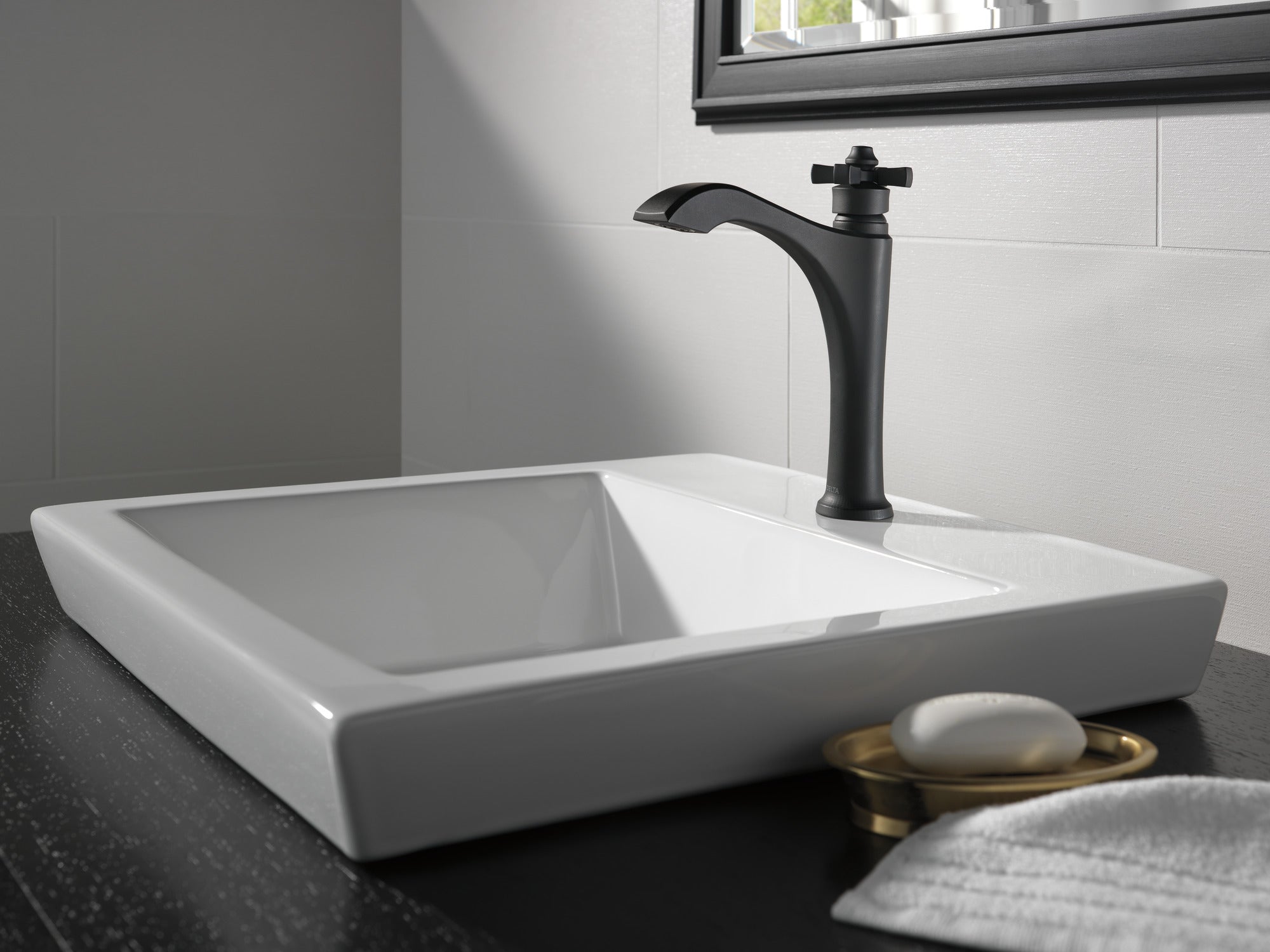 matte black faucet handle