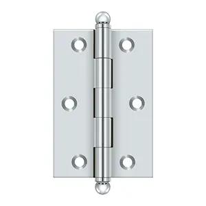 polished chrome hinge