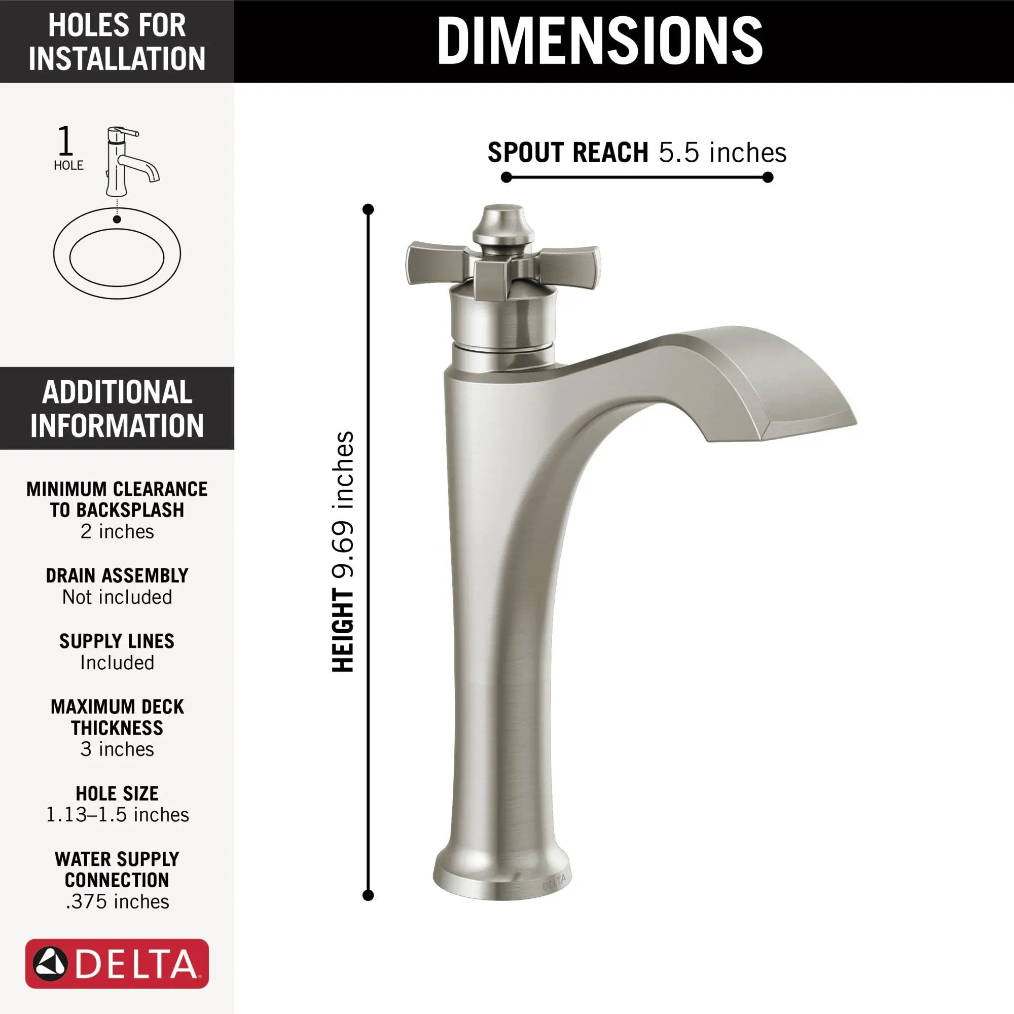 stainless bathroom faucet