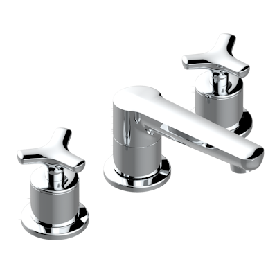 chrome polished faucet