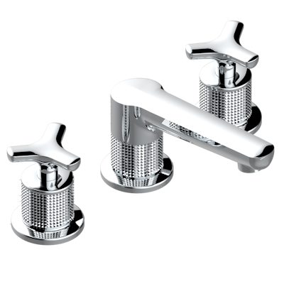 chrome polished faucet