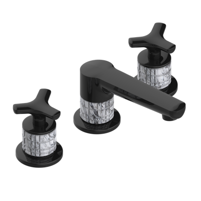 THG Paris System Howlite Widespread Lavatory Set with Drain by THG Paris